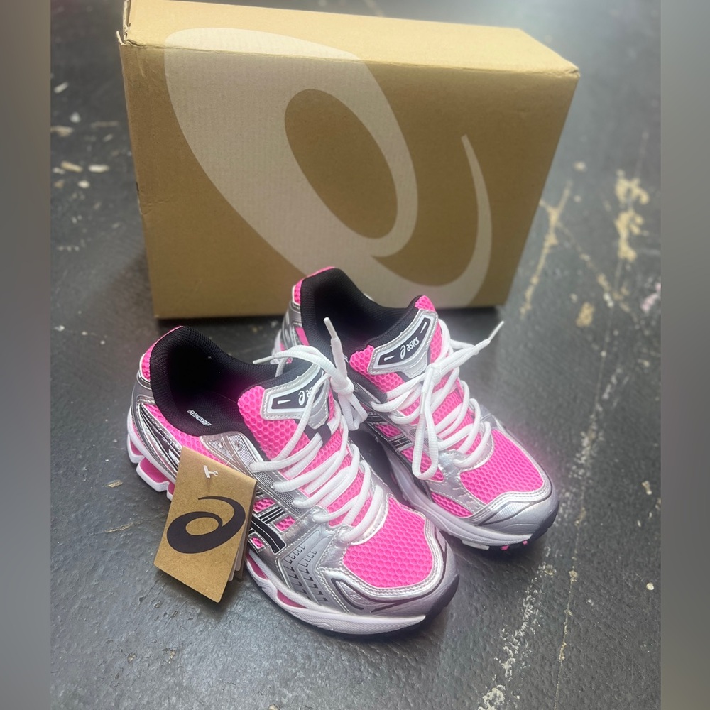 ASICS Gel Kayano 14 Pink Glo Black Sneakers - Picture 5 of 11